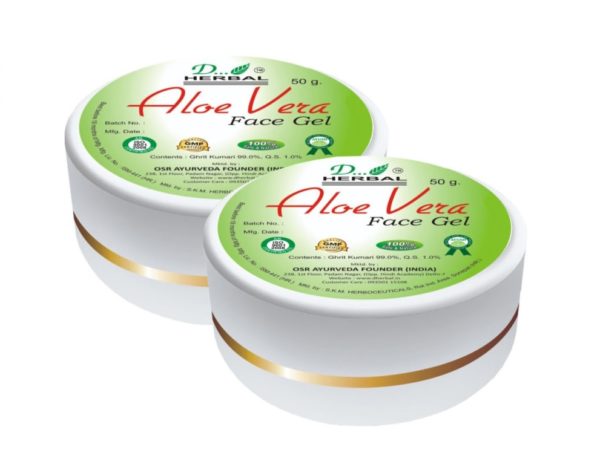 D Herbal Aloe Vera Face Gel For Glowing Skin - 2